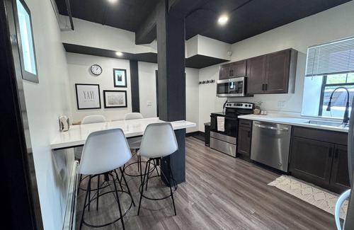 Houghton Apartment | Canalside Suite- Downtown Houghton Ground Level Apartment