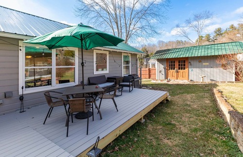 Candler House | Candyland Cottage - NEW HOT TUB , Fenced Yard/No Pet Fee