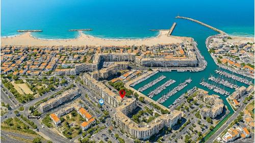 Carnon-Plage Apartment | Carnon Plage, panorama Unique sur la Mer et le Port depuis la Terrasse