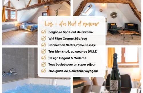 Rouen City Centre Apartment | Centre-ville le nid d'amour jacuzzi appartement