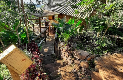 Praia Grande Ski Chalet | Chalé Tucano Eco.hospedagem - Virado Para o Nascer do Sol, com uma Vista Linda