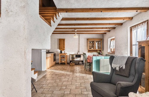Sant'Orsola Terme House | Chalet 'Baita Al Rossat' with Mountain View, Whirlpool, Garden & Wi-Fi