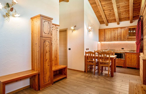 Sant'Antonio di Mavignola Ski Chalet | Chalet 'Camping Faè' with Mountain View, Private Terrace and Wi-Fi