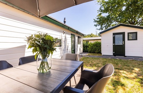 Municipality of Veldhoven Ski Chalet | Chalet in Brabant with Spacious Garden