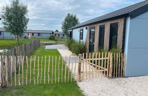 Municipality of Kampen House | Chalet Steghouse with waterfront plot, jetty and fence for 4 people in Kampen