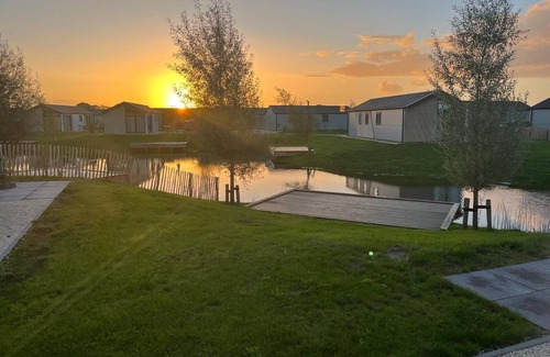 Municipality of Kampen House | Chalet Steghouse with waterfront plot, jetty and fence for 4 people in Kampen