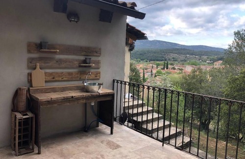 Correns House | Chambre privée avec vue et piscine