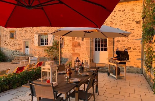 Le Brethon Cottage | Charming 15th-Century House with Pool, Garden, and Family Amenities Near Tronçais Forest