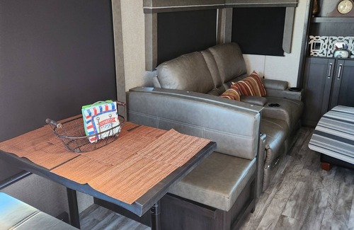 Pomerene House | Charming 2-bedroom RV in Benson with fitness room, AC, pool, club house