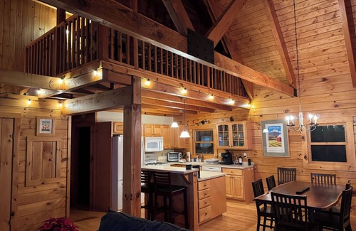 Fair Haven Ski Chalet | Charming 3-bedroom + loft log cabin at Lake Bomoseen in Castleton, VT. Sleeps 12