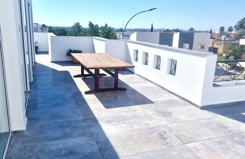 Livadia Apartment | Charming 3-bedroom Penthouse with AC, WiFi in lovely Oroklini
