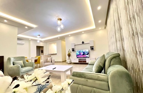 Sheikh Zayed City House | Charming 3-bedroom country house in El Sheikh Zayed City with AC