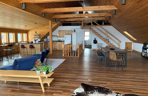 Lancaster House | Charming barn loft - all amenities on 60 acre farm in the White Mountains of NH