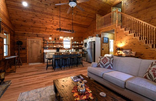 Saluda Cabin | Charming Blue Ridge Cabin | Private Pond and Waterfall | Deer Haven by AvantStay