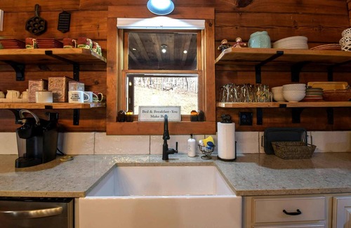 Saluda Cabin | Charming Blue Ridge Cabin | Private Pond and Waterfall | Deer Haven by AvantStay