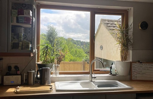 Nailsworth House | Charming Cotswold stone cottage with garden, off-road parking and valley views