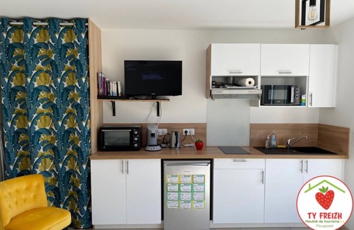 Plougastel-Daoulas Apartment | Charming furnished studio with terrace and south-facing garden for 2p, near town