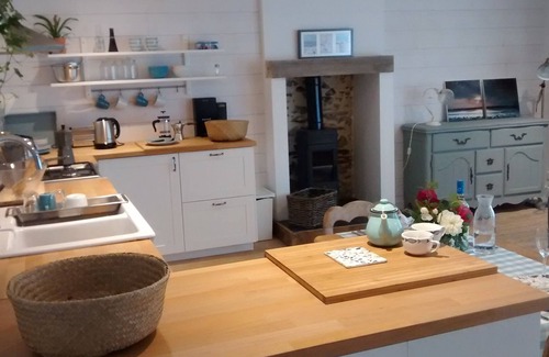 Pleslin-Trigavou House | Charming renovated stone cottage in quiet area with garden and terrace. Sleeps 4