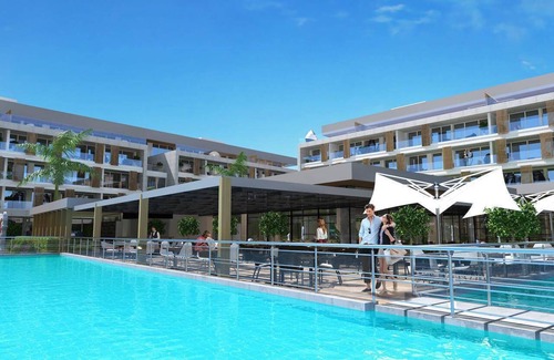 Trikomo Apartment | Charming studio with pool, sauna, gym, airco, TV, kitchen & stylish design