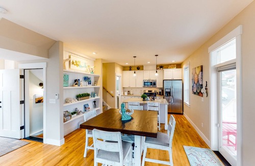 Olivia Beach House | Charming, three-story getaway w/two cozy living areas - walk to the beach