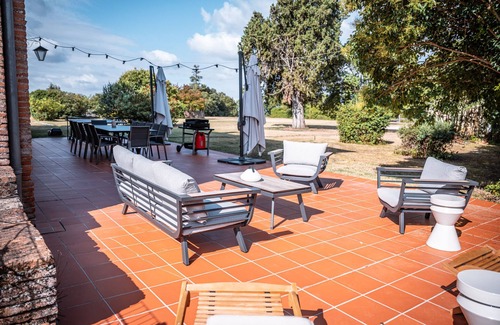 Corbarieu Villa | Chateau Beaudesert - Pool - Tennis court - Park