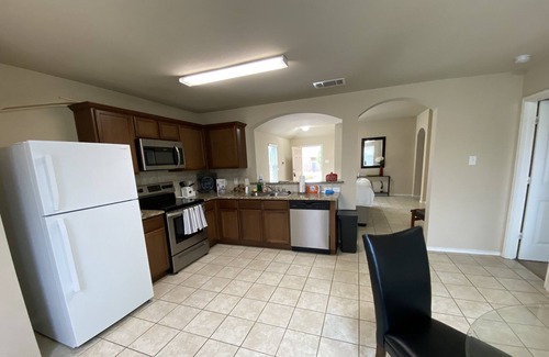 Princeton House | Cheerful 4 bedroom home with big living, kitchen, near major DFW cities.