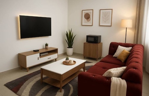 Kasoa Apartment | Chic 1-bedroom apartment with fitness room and AC in Kasoa