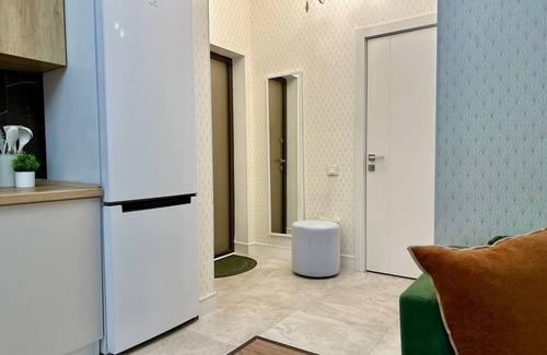 Almaty Apartment | Chic 1-bedroom apartment with Mountain view, WiFi and AC