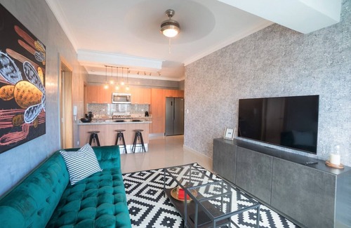 Downtown Santo Domingo Apartment | Chic City Center Apartment with Rooftop Pool + Gym