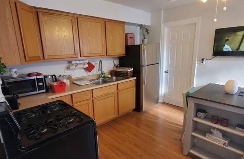 Old Irving Park Apartment | Chic, Cozy home, by Blue Line Train Stop + Free parking