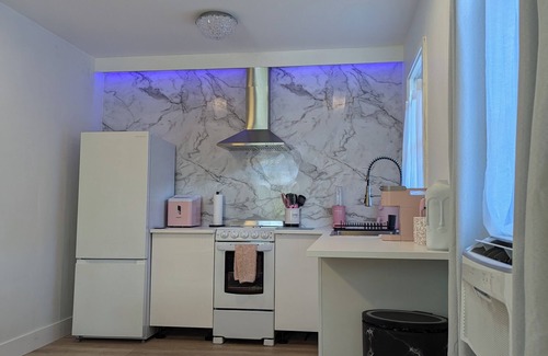 Saint Joseph Apartment | Chic Suite in the Heart of Downtown St. Joseph