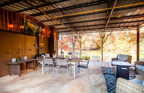 Louisville House | Classic Lake House Lakefront with Fire Pit and Dock