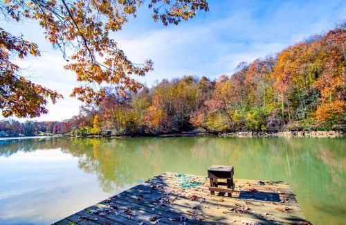 Louisville House | Classic Lake House Lakefront with Fire Pit and Dock