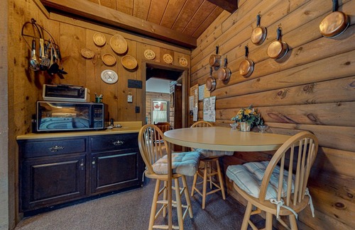 Wilmington Cabin | Classic Vermont cabin with forest views, woodstove, pools, hot tub & gym