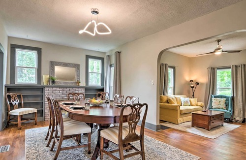 El Dorado Springs House | Classy Home w/ Enclosed Sunroom, Walk to Town