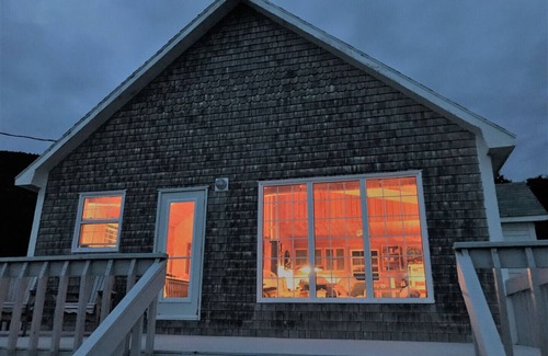 Red River Cottage | Cliff Waters Cottage, Private oceanfront secluded relaxation, Pleasant Bay, NS