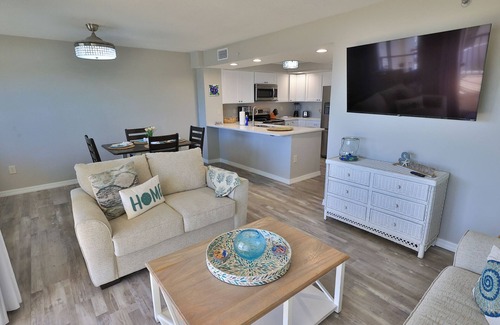 Daytona Beach Shores Condo | Coastal Charm, 1stFL Stunning Oceanfront 2BR Condo, Lg Balcony, Pool