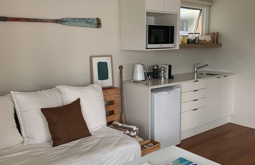 Emerald Beach Apartment | Coastal Luxe self contained studio located meters from Emerald Beach