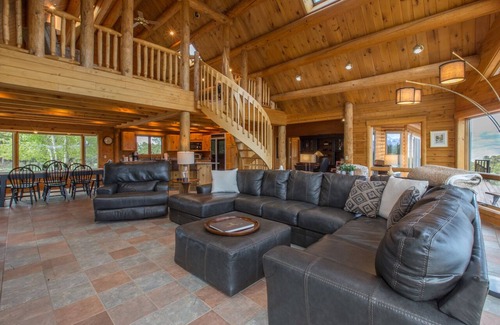 Ridgway House | Colorado Luxury Log Home - 40 Private Acres - Fire Pit - Views