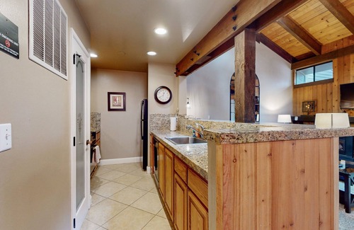South Lake Tahoe House | Come home to an airy escape with a stone fireplace near Ski Run Marina/Heavenly