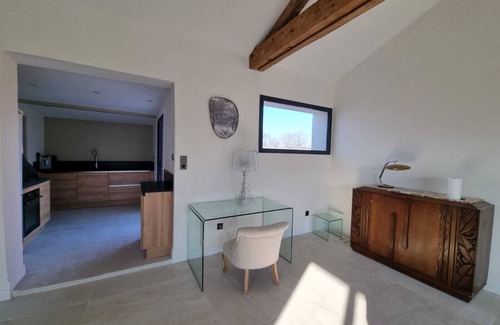 Jonquieres Villa | Contemporary villa with studio and private pool.