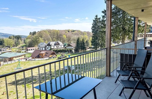 Janske Lazne Apartment | Cosy apartment for 4 guests with WIFI, TV, balcony and panoramic view