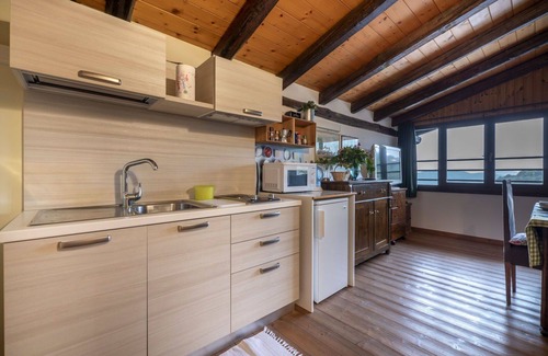 Vito d'Asio Apartment | Cosy apartment for 2 guests with pool, WIFI, A/C, TV, patio, pets allowed and parking