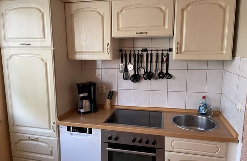 Dobbertin House | Cosy apartment in villa for 4 guests with TV, terrace and pets allowed