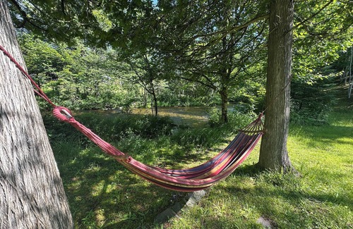 Chute-Saint-Philippe Ski Chalet | Cosy cottage in the heart of nature with stream, footbridge and private island