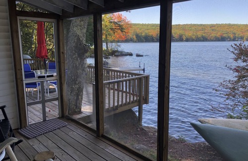 Harrisville Cottage | Cottage on the lake-you can't get any closer!