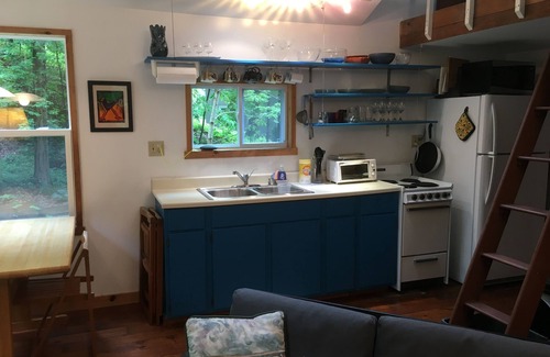 Homer Cottage | Cottage Overlooking Private Waterfall, 100 Yards From Level Beach. 1 BR w/loft