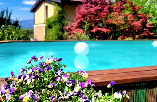 Taino Villa | Country House Lake Maggiore: Villa with pool surrounded by greenery