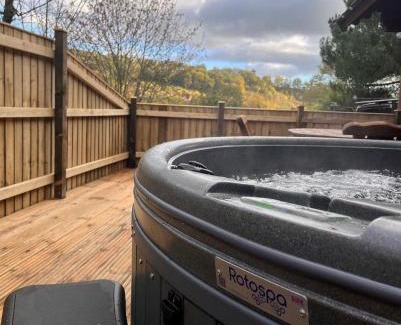 Aymestrey Apartment | Countryside 3 Bedroom Log Cabin With Private Hot Tub - Ash