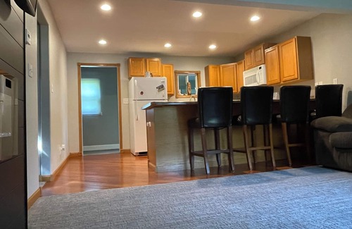 Marshall County House | Cozy 2-bd home in Newfolden. WiFi, AC, Full kitchen & living room w fireplace!